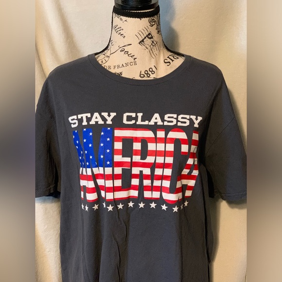 Stay Classy America Gray XL T Shirt - Picture 1 of 5